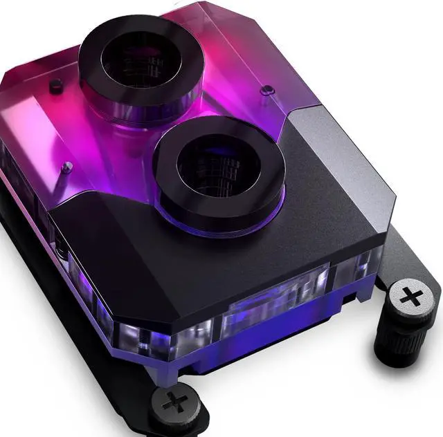 Alt view image 8 of 8 - Phanteks Glacier EZ-Fit 450CPU, Copper CPU Water Block, Intel 1700 & AMD AM5 compatible, Integrated 16mm EZ-Fit Fitting, RGB, Black