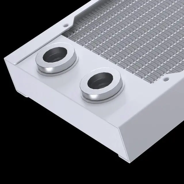 Main image of Phanteks Glacier EZ-Fit 360RAD-30, 360mm-30mm thick Water Cooling Copper Radiator, Integrated 16mm EZ-Fit fitting, White