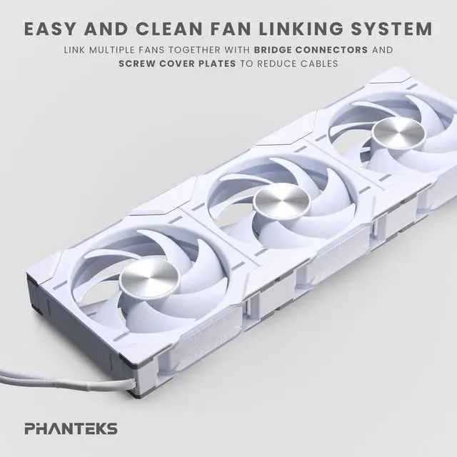 Alt view image 3 of 6 - Phanteks Glacier One 360D30 X2 AIO Liquid CPU Cooler, Evolv X2-Design Cap Design, 3x Performance D30-120 D-RGB Fans, for Intel LGA 1851, 1700, 1200, 115x and AMD AM4/AM5 sockets, White