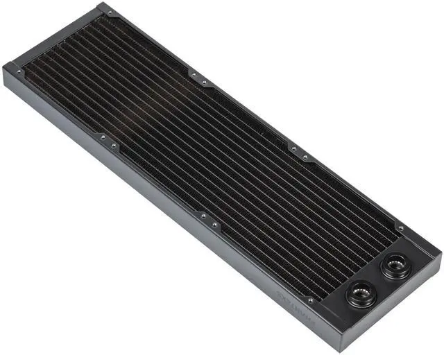 Main image of Glacier EZ-Fit 420RAD-30, 420mm-30mm thick Water-Cooling Copper Radiator, Integrated 16mm EZ-Fit fitting, Black
