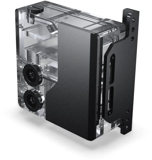 Alt view image 4 of 17 - Phanteks Glacier EZ-Fit 120RES-DDC Body, Compact Reservoir for DDC Pump, Integrated EZ-Fit 16mm Fittings, Pump not included, D-RGB, Black