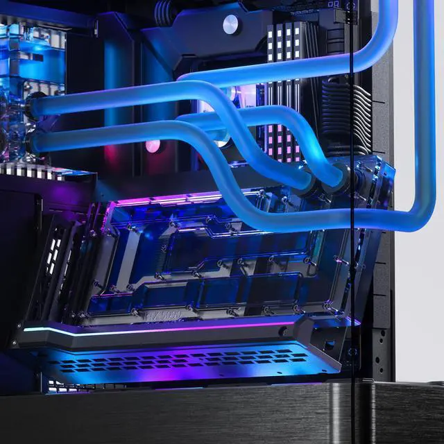 Alt view image 16 of 17 - Phanteks Glacier EZ-Fit 120RES-DDC Body, Compact Reservoir for DDC Pump, Integrated EZ-Fit 16mm Fittings, Pump not included, D-RGB, Black