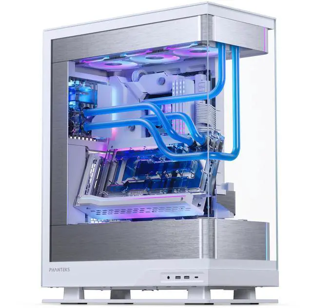 Alt view image 10 of 13 - Phanteks Glacier EZ-Fit 120RES-DDC Body, Compact Reservoir for DDC Pump, Integrated EZ-Fit 16mm Fittings, D-RGB, Pump not included, White