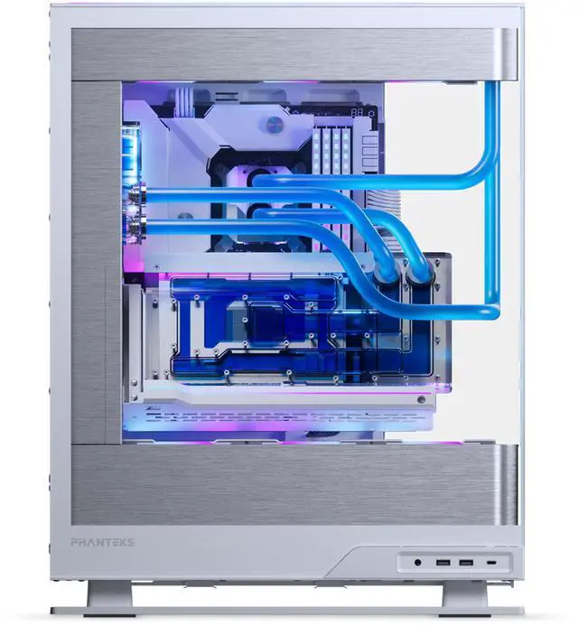 Alt view image 11 of 13 - Phanteks Glacier EZ-Fit 120RES-DDC Body, Compact Reservoir for DDC Pump, Integrated EZ-Fit 16mm Fittings, D-RGB, Pump not included, White