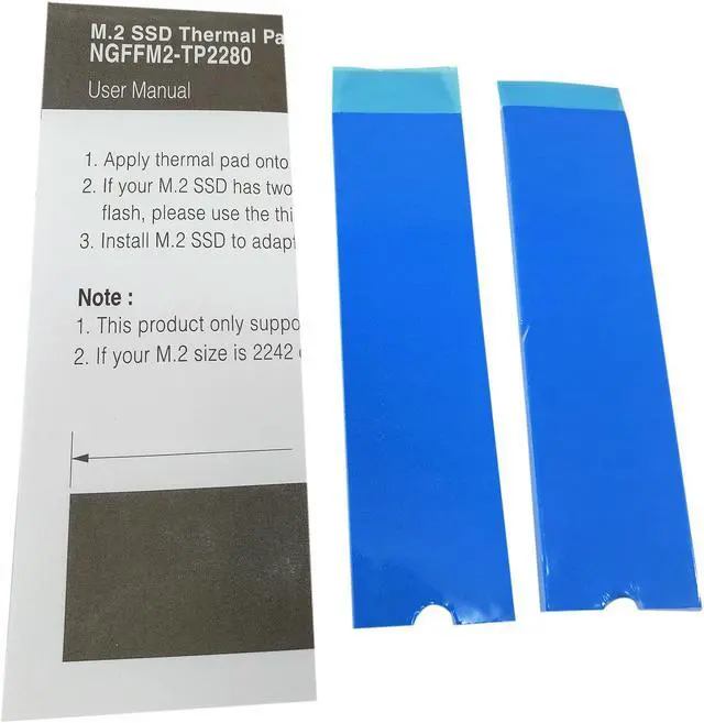 Alt view image 4 of 5 - Micro Connectors Thermal pad for M.2 SSD 2280