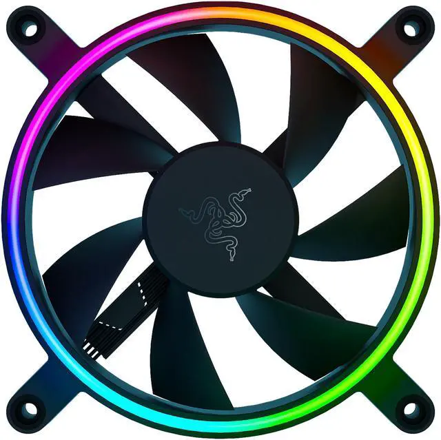 Alt view image 3 of 10 - Razer Kunai Chroma RGB 120MM LED PWM Performance Fan - 3 Fans