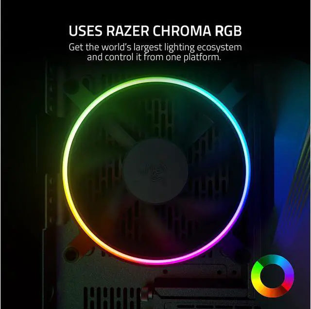 Alt view image 10 of 10 - Razer Kunai Chroma RGB 120MM LED PWM Performance Fan - 3 Fans
