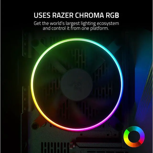 Alt view image 9 of 9 - Razer Kunai Chroma RGB 140MM LED PWM Performance Fan - 1 Fan