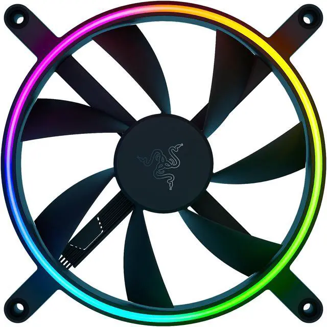 Alt view image 3 of 10 - Razer Kunai Chroma RGB 140MM LED PWM Performance Fan - 3 Fans