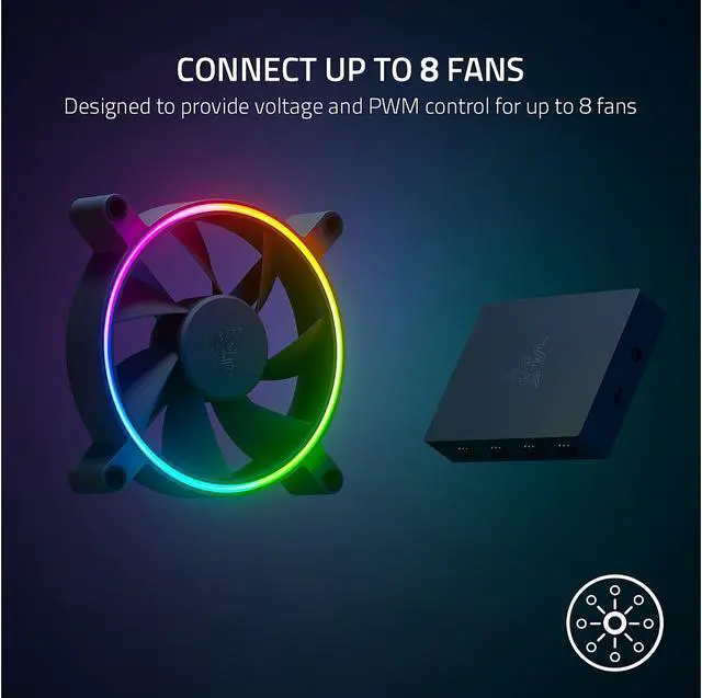 Alt view image 6 of 9 - Razer PWM Gaming PC Fan Controller