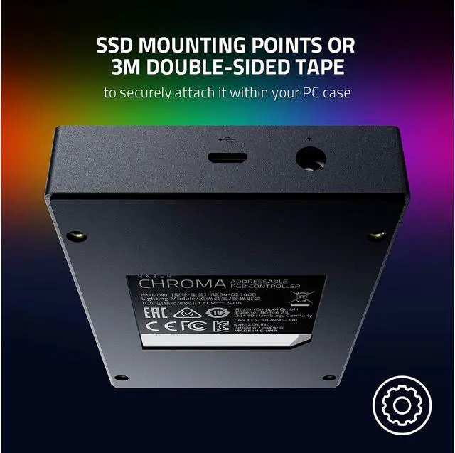Alt view image 11 of 12 - Razer Chroma Addressable RGB Controller Compatible to Work with any ARGB Device