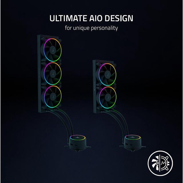 Alt view image 13 of 13 - Razer Hanbo Chroma RGB AIO Liquid Cooler 240MM (ARGB Pump Cap), Intel LGA 1851/1700/1200 & AMD AM4 & AM5 Compatible