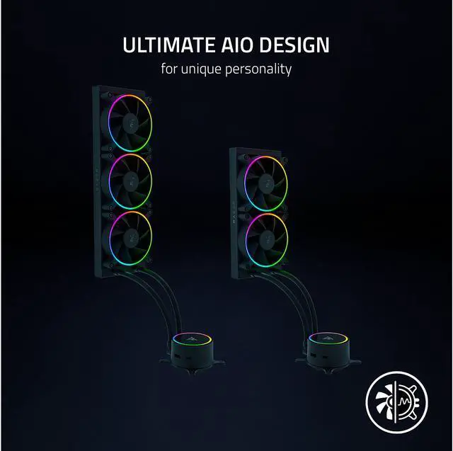 Alt view image 11 of 12 - Razer Hanbo Chroma RGB AIO Liquid Cooler 360MM (aRGB Pump Cap), Intel LGA 1851/1700/1200 & AMD AM4 & AM5 Compatible