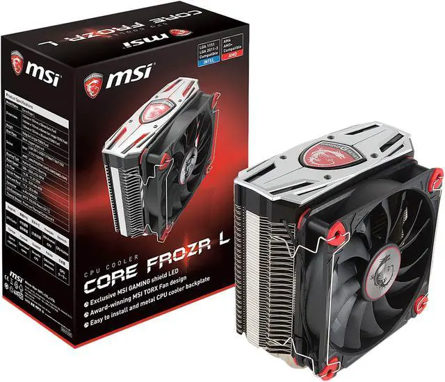 Alt view image 9 of 10 - MSI Core Frozr L 120mm Hydro-Dynamic Bearing CPU Cooling