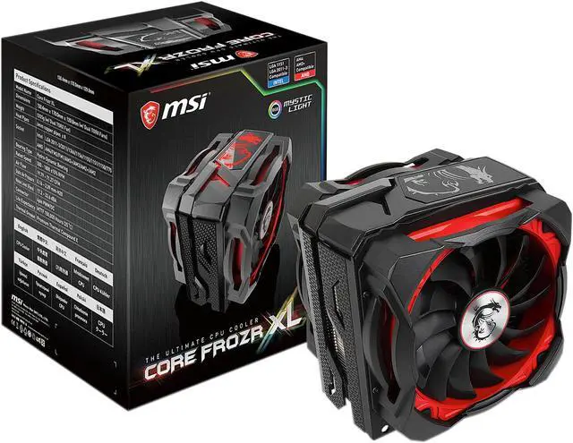 Alt view image 10 of 11 - MSI Core Frozr XL 120mm Hydro-Dynamic Bearing CPU Cooler