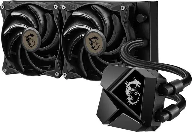 Alt view image 6 of 6 - MSI MAG Series CORELIQUID P240 AIO Liquid CPU Cooler, 240mm Radiator, Dual 120mm PWM Fans LGA 1851, 1700 Ready / AMD AM5 Compatible