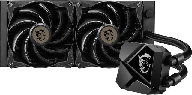 Alt view image 4 of 6 - MSI MAG Series CORELIQUID P240 AIO Liquid CPU Cooler, 240mm Radiator, Dual 120mm PWM Fans LGA 1851, 1700 Ready / AMD AM5 Compatible