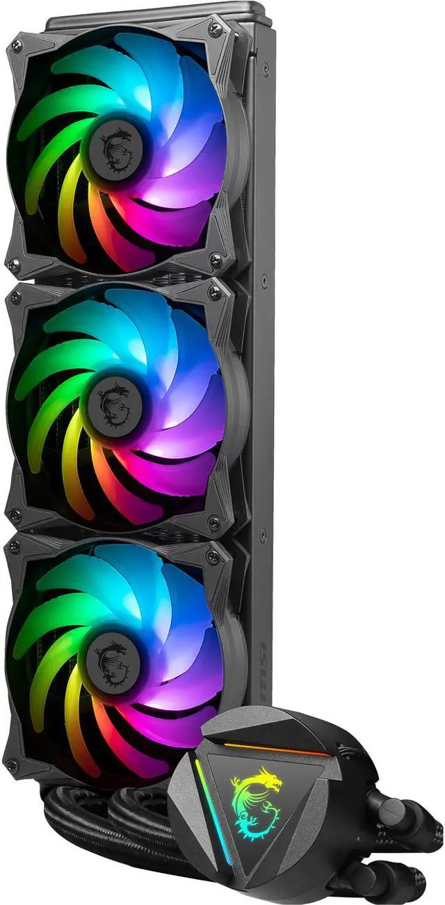 Alt view image 4 of 4 - MSI MAG Core Liquid 360R V2 AIO Liquid CPU Cooler, 360mm Radiator, Triple PWM, ARGB Lighting Controlled by Software, Intel LGA 1851,1700 Ready, AMD AM5 Compatible