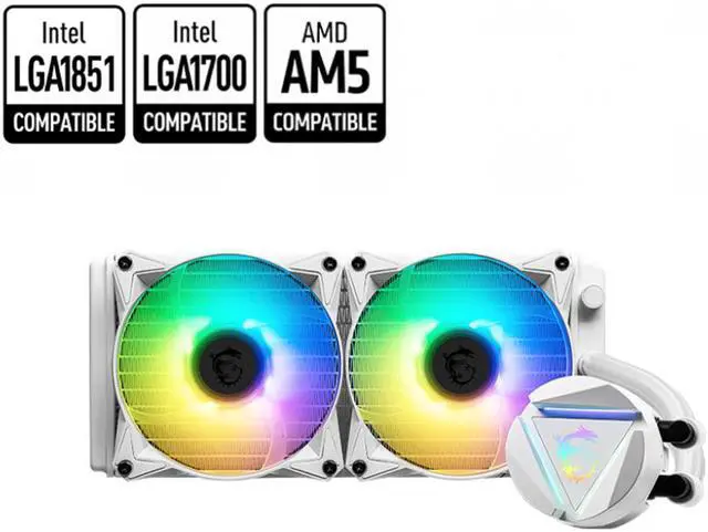 MSI MAG Core Liquid 240R V2 White AIO Liquid CPU Cooler