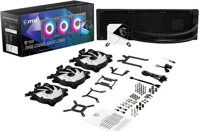 Alt view image 8 of 8 - MSI MAG CORELIQUID C360 Water Cooler, AM5 Compatible