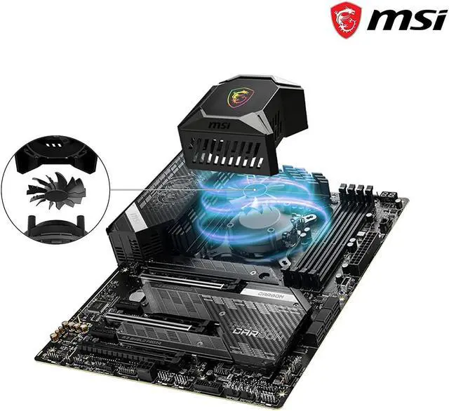 Alt view image 5 of 7 - MSI MPG CORELIQUID K360 V2 AIO CPU Liquid Cooler - LCD Pump with 60mm Fan, 3 x 120mm ARGB Fans, Evaporation-Proof Tubing, GI Cooling & Mystic Light Software Support - AMD & Intel Socket Compatible