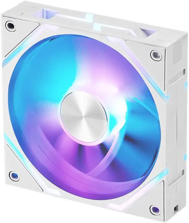 Alt view image 6 of 6 - MSI MPG EZ120 ARGB WHITE-1W Fan - 120mm ARGB Fan, Fluid Dynamic Bearing with Extra nut Fixing, Mystic Light & Cooling Wizard Support with MSI motherboards, 1900RPM, 2 Years Warranty
