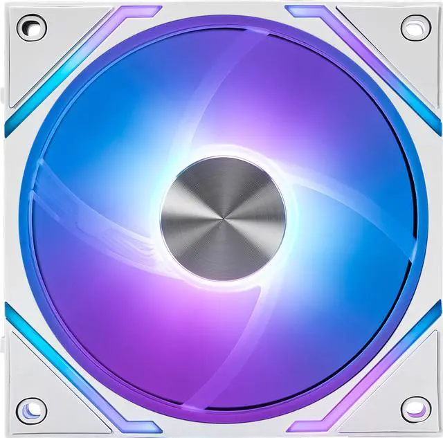 Alt view image 3 of 6 - MSI MPG EZ120 ARGB WHITE-1W Fan - 120mm ARGB Fan, Fluid Dynamic Bearing with Extra nut Fixing, Mystic Light & Cooling Wizard Support with MSI motherboards, 1900RPM, 2 Years Warranty