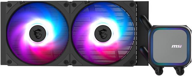 Main image of MSI MAG Coreliquid A13 240 Black - AIO ARGB Liquid Cooling - 240mm Radiator - Dual 120mm ARGB PWM Fans - EZ Connect - LGA 1700/1851/AM5/AM4 Compatible