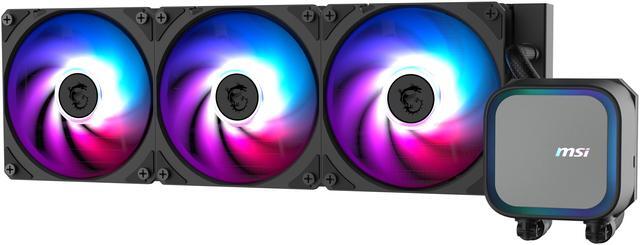 Alt view image 3 of 13 - MSI MAG Coreliquid A13 360 Black - AIO ARGB Liquid Cooling - 360mm Radiator - Triple 120mm ARGB PWM Fans - EZ Connect - LGA 1700/1851/AM5/AM4 Compatible