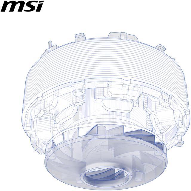 Alt view image 11 of 13 - MSI MAG Coreliquid A13 360 Black - AIO ARGB Liquid Cooling - 360mm Radiator - Triple 120mm ARGB PWM Fans - EZ Connect - LGA 1700/1851/AM5/AM4 Compatible