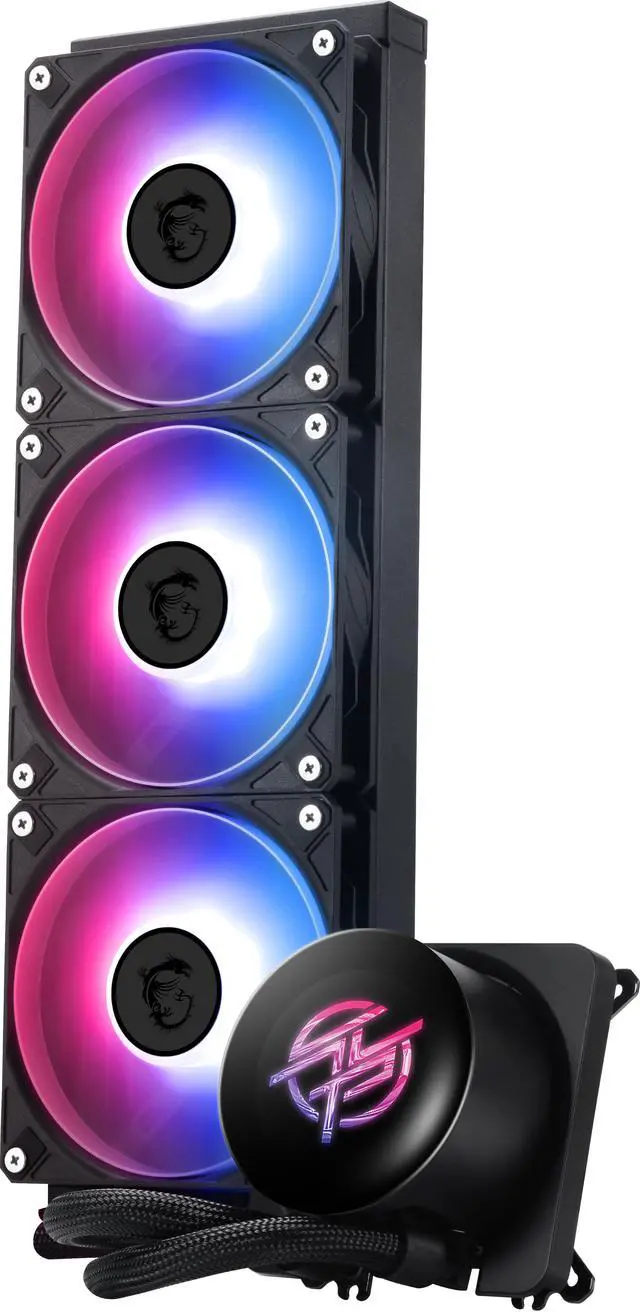 Alt view image 2 of 7 - MPG CORELIQUID P13 360, LCD,3 x ARGB Gen2 Fan, ARGB Gen2 Block, Color Box