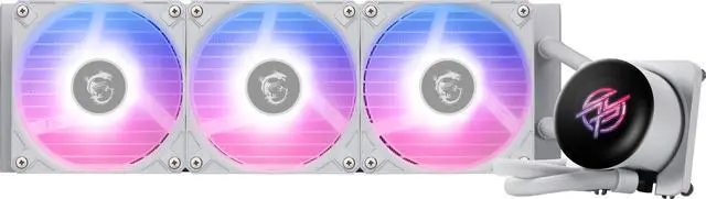 Alt view image 8 of 8 - MPG CORELIQUID P13 360 WHITE, LCD, 3 x ARGB Gen2 Fan, ARGB Gen2 Block, Bilingual Color Box