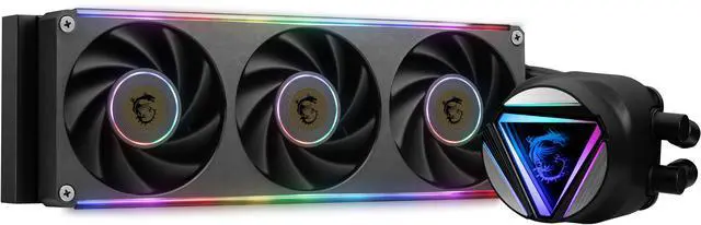 Alt view image 3 of 10 - MAG CORELIQUID C360 V2, USA,CA, 3x R series ARGB Fan (All-in-one), ARGB Block, BULK, Pallet packing