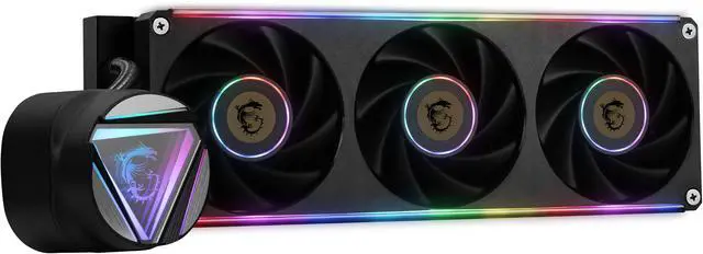 Alt view image 4 of 10 - MAG CORELIQUID C360 V2, USA,CA, 3x R series ARGB Fan (All-in-one), ARGB Block, BULK, Pallet packing