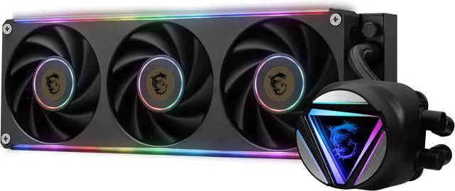 Alt view image 5 of 10 - MAG CORELIQUID C360 V2, USA,CA, 3x R series ARGB Fan (All-in-one), ARGB Block, BULK, Pallet packing