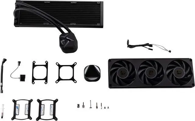 Alt view image 9 of 10 - MAG CORELIQUID C360 V2, USA,CA, 3x R series ARGB Fan (All-in-one), ARGB Block, BULK, Pallet packing