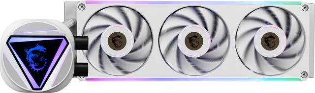 Main image of MAG CORELIQUID C360 V2 WHITE,USA,CA, 3x R series ARGB Fan (All-in-one), ARGB Block, Color Box, Pallet packing