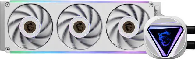 Alt view image 2 of 12 - MAG CORELIQUID C360 V2 WHITE,USA,CA, 3x R series ARGB Fan (All-in-one), ARGB Block, Color Box, Pallet packing