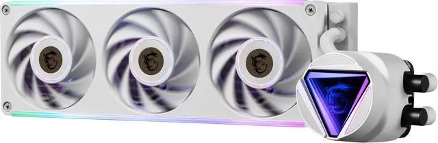 Alt view image 4 of 12 - MAG CORELIQUID C360 V2 WHITE,USA,CA, 3x R series ARGB Fan (All-in-one), ARGB Block, Color Box, Pallet packing