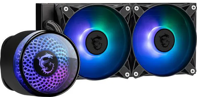 Alt view image 3 of 10 - MAG CORELIQUID A12 240, USA, CA, 2x M series ARGB Fan, ARGB Block, Color Box, Pallet packing