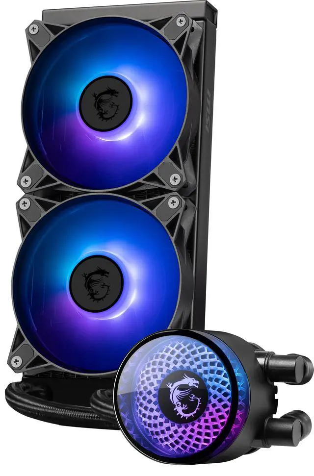 Alt view image 7 of 10 - MAG CORELIQUID A12 240, USA, CA, 2x M series ARGB Fan, ARGB Block, Color Box, Pallet packing