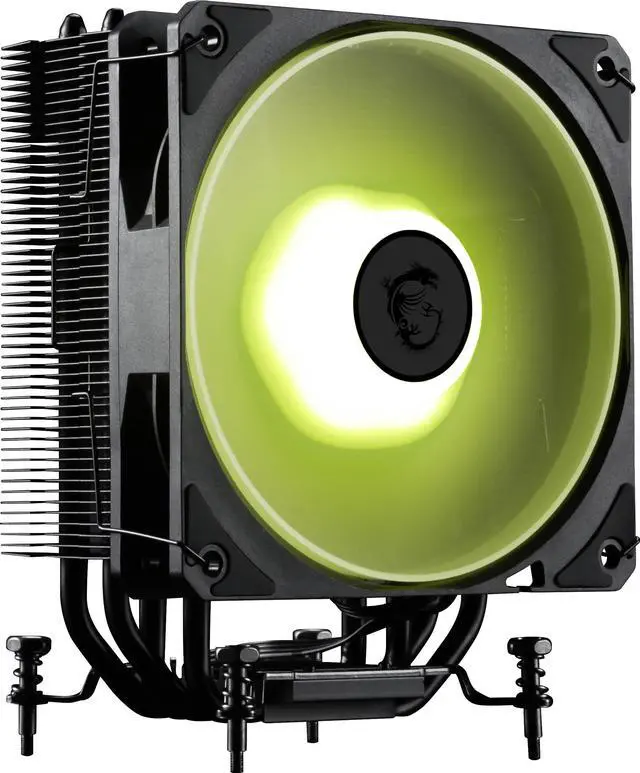 Alt view image 3 of 5 - MSI MAG COREFROZR AA13 - ARGB CPU Air Cooler - LGA 1700/1851 / AM5/AM4 Compatible - 120mm ARGB PWM Fan - Direct Touch Heat-Pipes - Pre-Applied Thermal Paste - Black