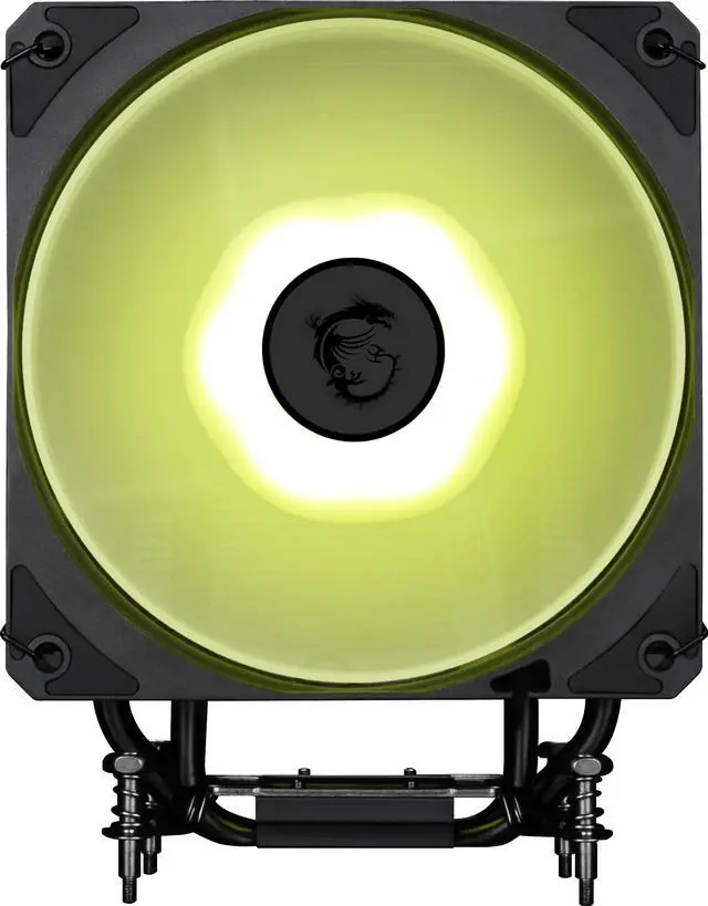 Alt view image 4 of 5 - MSI MAG COREFROZR AA13 - ARGB CPU Air Cooler - LGA 1700/1851 / AM5/AM4 Compatible - 120mm ARGB PWM Fan - Direct Touch Heat-Pipes - Pre-Applied Thermal Paste - Black