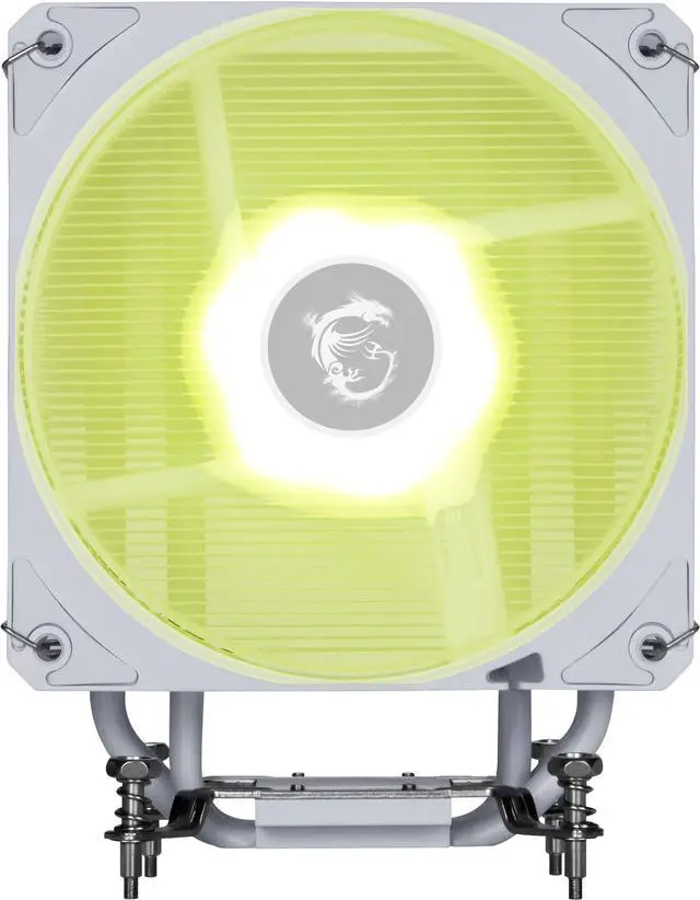 Alt view image 3 of 6 - MSI MAG COREFROZR AA13 White Air CPU Cooler, Single 120mm PWN Fans, ARGB lighting controlled by software