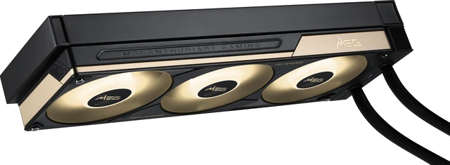 Alt view image 15 of 19 - MSI MEG CORELIQUID E15 360 - AIO ARGB CPU Liquid Cooler - 360mm x 30mm Radiator - 6.67" 2K AMOLED Curved Screen - Naked-Eye 3D Effects - Pogo-Pin Design - Intel LGA 1851/1700 AMD AM5/AM4