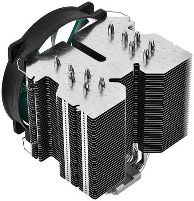 Alt view image 4 of 12 - DEEPCOOL Gamer Storm Lucifer V2-CPU Cooler 140mm PWM Rubber Fan Twin-tower Metal Mounting Kit Fanless Option Support LGA 2066 / AM4
