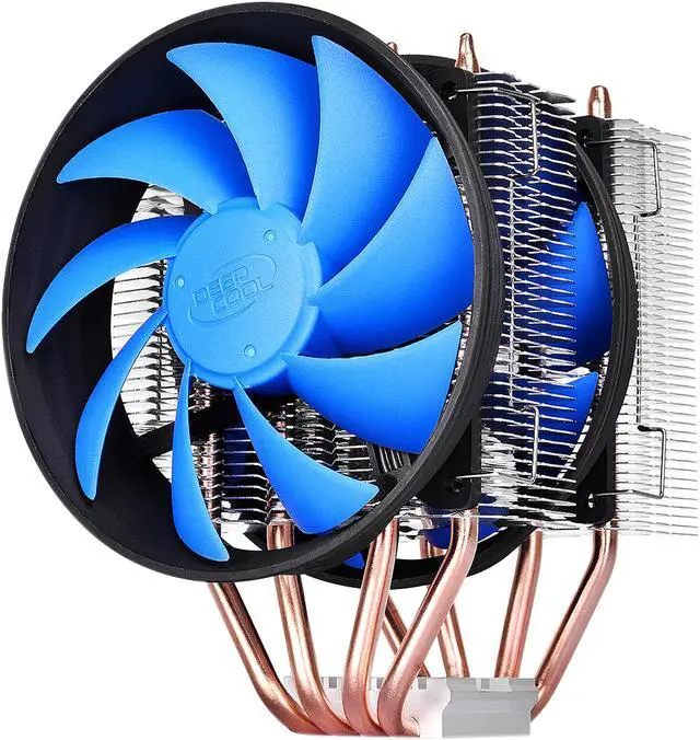 Alt view image 3 of 10 - DEEPCOOL FROSTWIN-CPU Cooler 4 Heatpipes Twin-tower Heatsink Dual 120mm Fans One with PWM Metal Mounting Kit