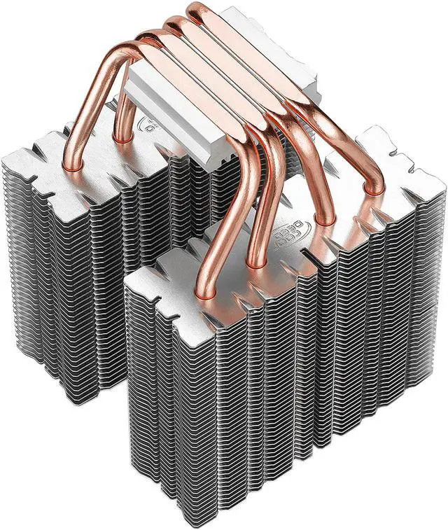 Alt view image 9 of 10 - DEEPCOOL FROSTWIN-CPU Cooler 4 Heatpipes Twin-tower Heatsink Dual 120mm Fans One with PWM Metal Mounting Kit