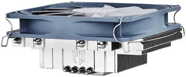 Alt view image 2 of 8 - DEEPCOOL Gamer Storm GABRIEL-CPU Cooler 4 soldered Heatpipes Low Profile Quiet 120X120X20mm PWM Fan Metal Mounting Kit