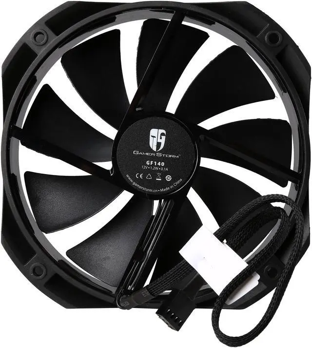 Alt view image 4 of 5 - DEEPCOOL GF 140 Black FDB Bearing PWM Fan Detachable, Rubber Coating De-vibration Deep Silent